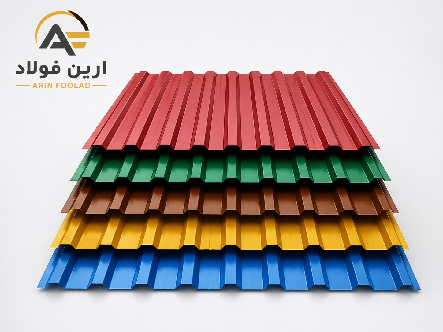 ورق رنگی گالوانیزه فولاد مبارکه عرض ۱۲۵۰ و۱۰۰۰